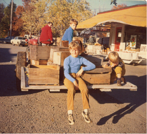 Alan in 1974 with three of his five sons – Daniel (9), David (7), and Douglas (5)